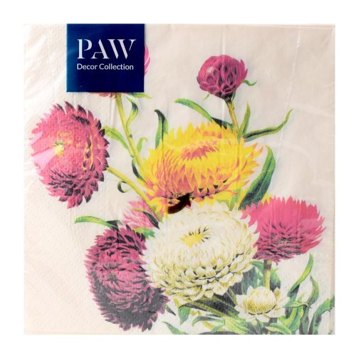 Sdl055700 servítky strawflowers 3vrs/33x33cm 20ks