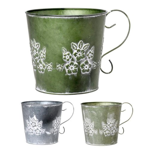 Obal s uchom kov mix 3f kvety v:16,5x18cm