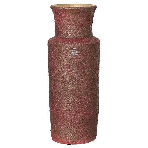 Váza terakota matná so zlat. trblietkou maroor pr.15/v40cm