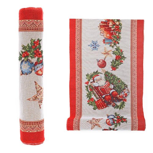Štóla xmas textil vian 36x2,4m - Vianočné dekorácie