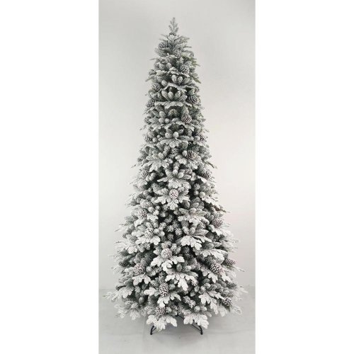 Vianočný stromček loen osnežený mix vetva+šiška 210cm pe/pvc tree - Vianočné stromčeky