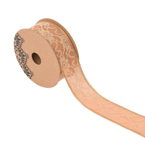 Stuha čipka medená 4cmx10y hy-1502