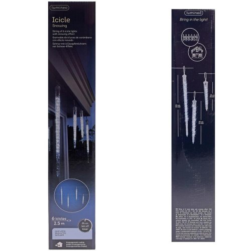 Led svetiel.cencúle exter/ww/ bat/snež.funk/250cm