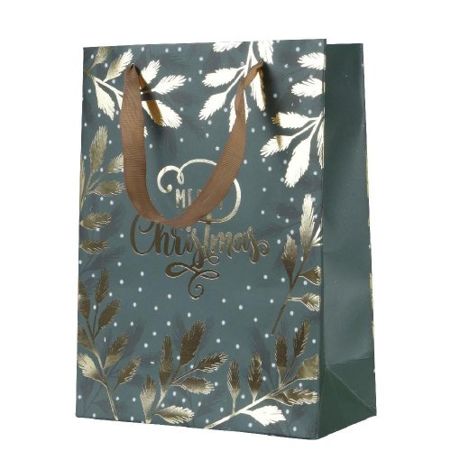 Taška vianočný papier xmas výška 24 × 18+8 cm 461825