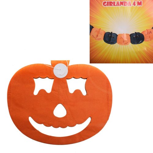 Girlanda halloween tekvica papierová 4 m