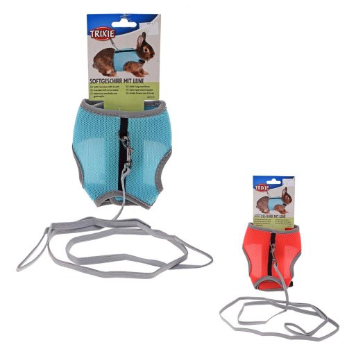 Postroj vesta s vodítkom pre zakrslého králika 25-32cm/1,2mm