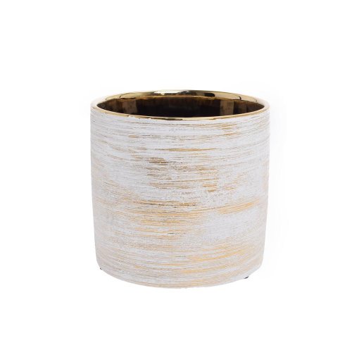 Obal pásik zla-biely 13,5*13,5*13cm - Umelé kvety