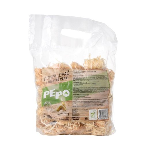 Pe-po podpaľovač z drev.vlny 100ks
