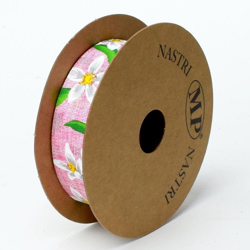 Stuha jarný kvet 25mmx15m ružová