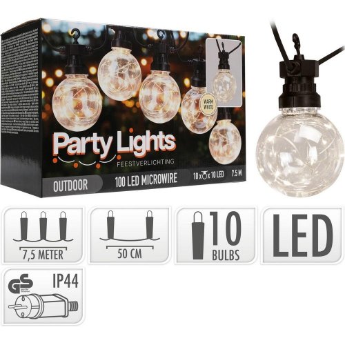 Le2000030 párty svetlá 100led ww