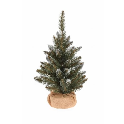 Vianočny stromček zaťažený strieborný š.30/v50cm