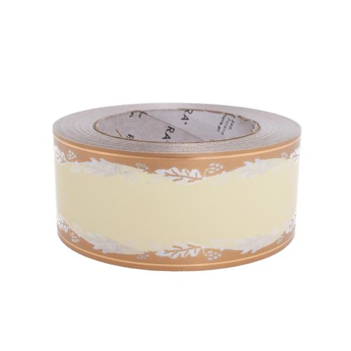 Stuha smútočná krém/zlatá 5cm/50y