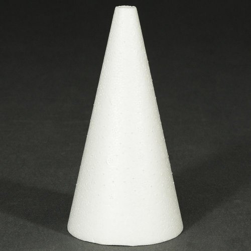 Polystyrén kužeľ 15cm /500/ - Umelé kvety