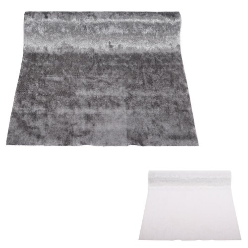 Štóla vian biela/sivá zamat 150x28cm 2ass - Vianočné dekorácie