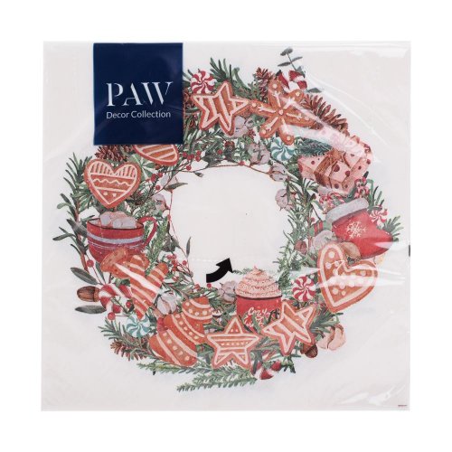 Sdl238500 servítky 33x33cm/20/3vrst. holiday arch decor