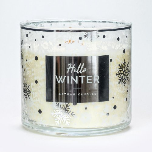 Voň.v skle hello winter glas biely 400gr