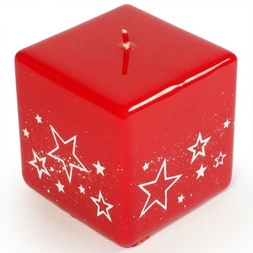 Biele hviezdy kvád.75x75 červ.