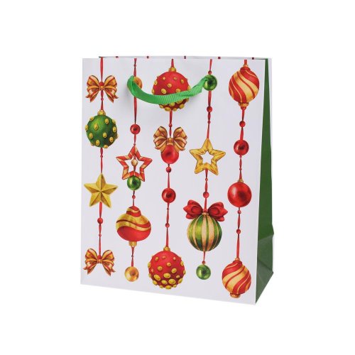 Agb2017303 taška vian v25x20+10cm adorned ornaments - Vianočné dekorácie