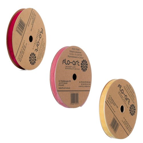 Stuha zamat 1,2cmx10y mix farba fx306