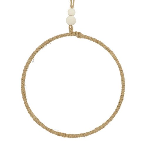 Vešiak okruhý lanový rám z juty 20x20cm