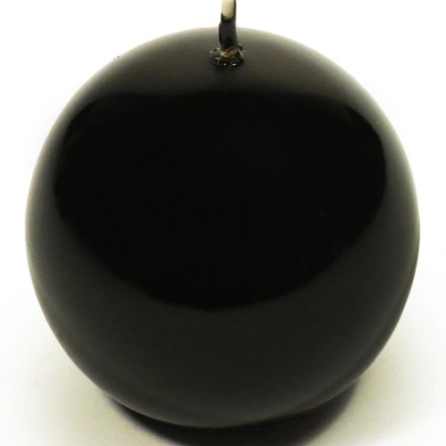 Lak. guľa 80 čierna - Vianočné dekorácie