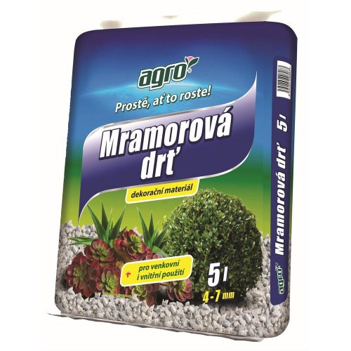 Mramorová drť4-7mm, 5l /100/voc špeciálna