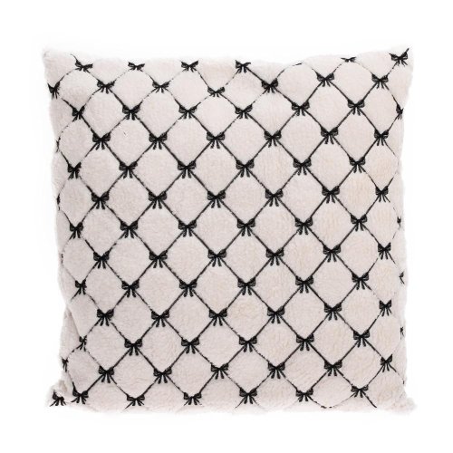 Vankúš mašličky bie/čie textil 45*45*10cm - Vianočné dekorácie