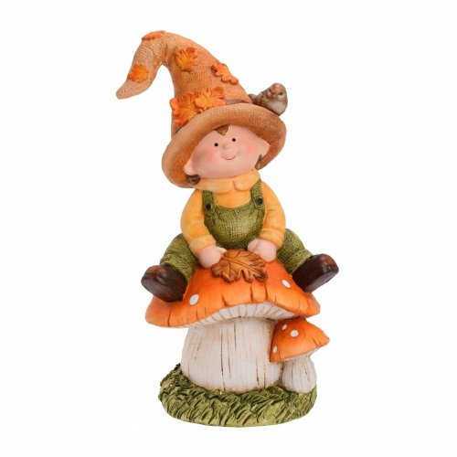 Chlapec na hríbiku or/žl/zel mgo 25,5*20,5*47,8cm