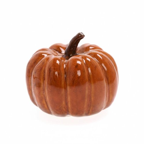 Tekvica oranžová porcelan 12,8*12,8*10,6cm - Vianočné dekorácie