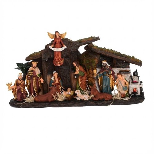 Betlehem poly 25,2*12*52,8cm - Vianočné dekorácie