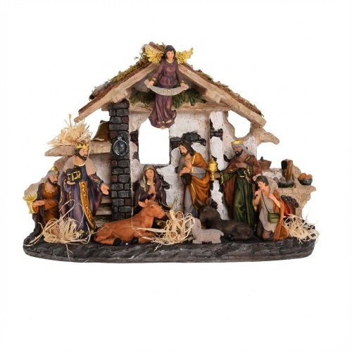 Betlehem poly 47*13*31,5cm - Vianočné dekorácie