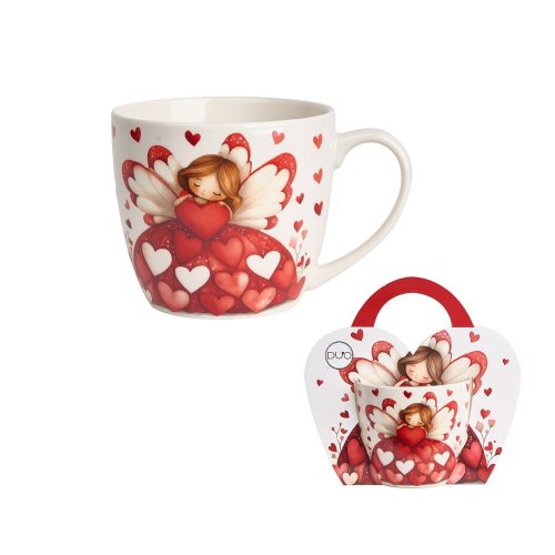 Šálka 460ml anjel - Umelé kvety