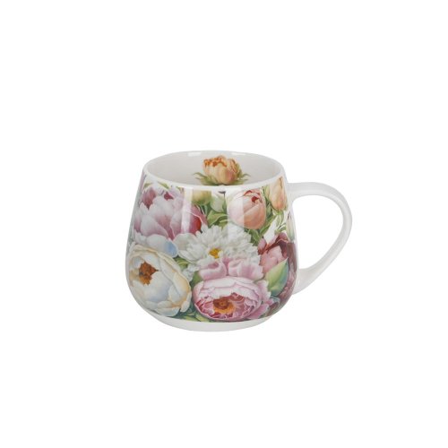 Šálka 430ml peonies - Vianočné dekorácie a ozdoby