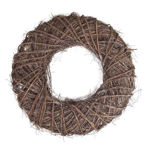 Veniec prútie bielo - hnedý 60*14cm - Vianočné dekorácie