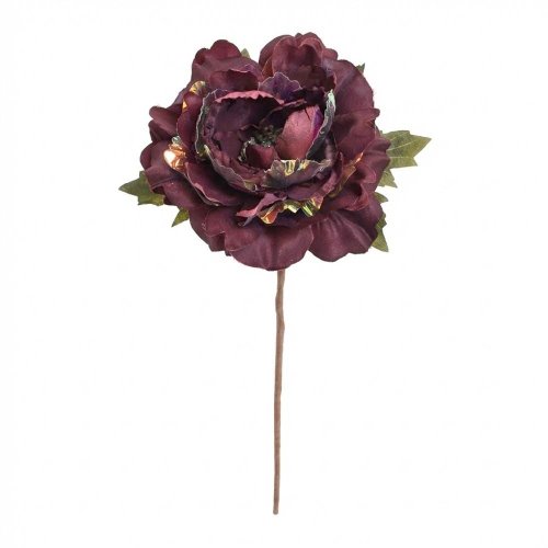 Ks pivonka fialová/metal 32cm - Umelé kvety