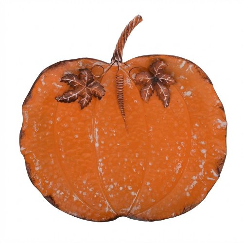 Tácka tekvica oranžová s plech 47*45*4,5cm