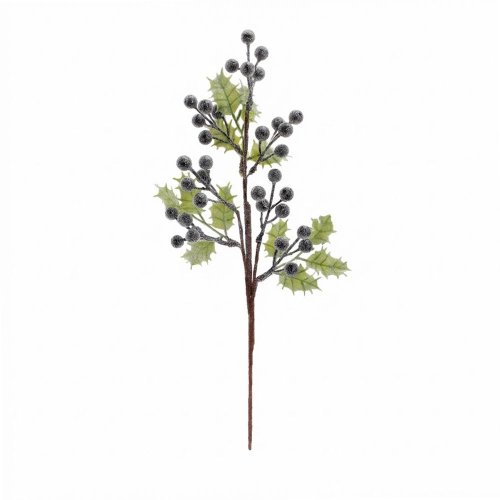 Zápich ilex,čier bobule 43cm - Vianočné dekorácie a ozdoby