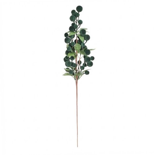 Konár zelené guličky zamat 70cm
