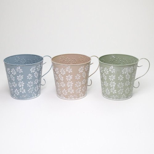 Obal s uchom kov mix 3f kvety v:16,5x18cm - Umelé kvety