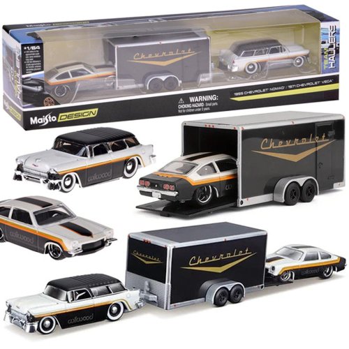 Licencované kovové autá 1:64 – chevrolet nomad 1955 a vega 1971