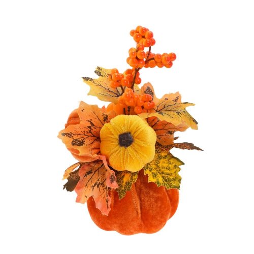 Tekvica ozdobná ora/žlt 20cm - Vianočné dekorácie a ozdoby