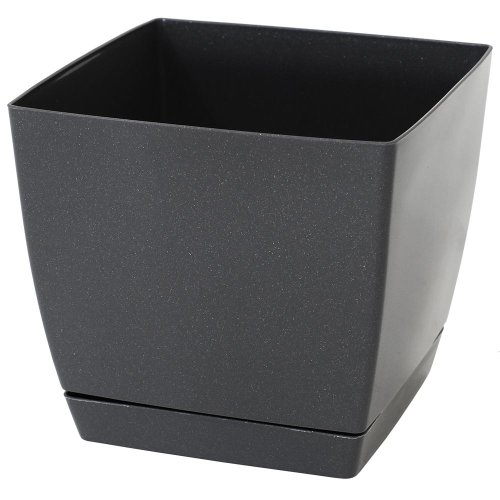 Dukp155 kvetináč coubi grafit 15,5x15,5xh14,2cm/2,5l