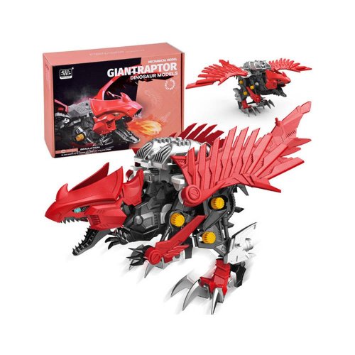 Skladací pohyblivý model dinosaura raptor - Vianočné dekorácie
