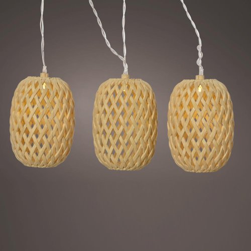 Solárne reťazové svetielka z plastu, stabilné l.450cm w.6.5cm h.10.5cm