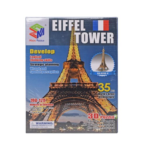 3d puzzle eiffelova veža,20,5x 23 x 47cm