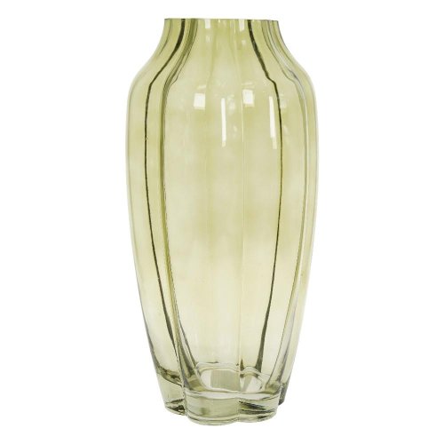 Váza bledo zelená sklo 14,5*14,5*30,5cm
