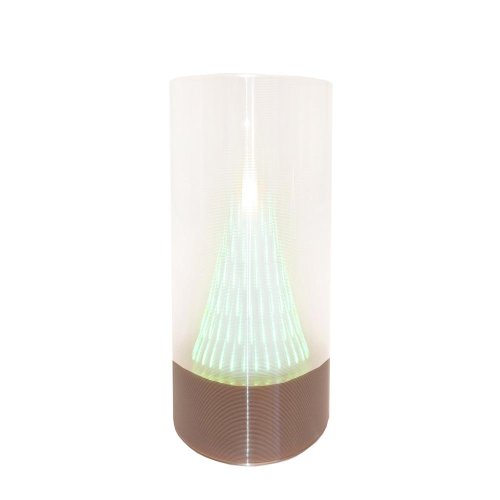 Svet.led valec 76/150 zelený,plameň bie/146