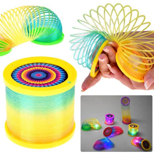 Dúhová špirála disco 2 v 1 - farebné led osvetlenie a projektor