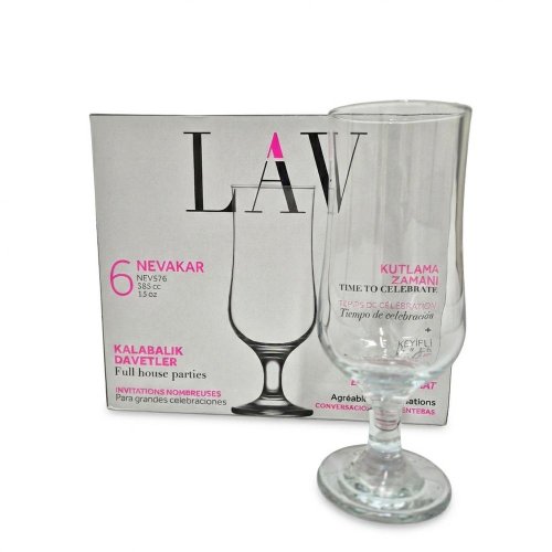 Pohár s/6 sklo na koktejl 370ml *3720