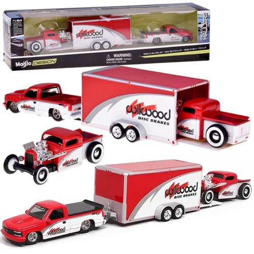 Licencované tlakovo liate autá 1:64 chevrolet 454 ss pick-up a pick-up